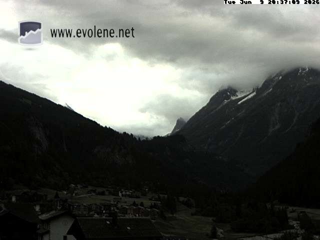 Archiv Foto Webcam Blick auf den Dent Blanche