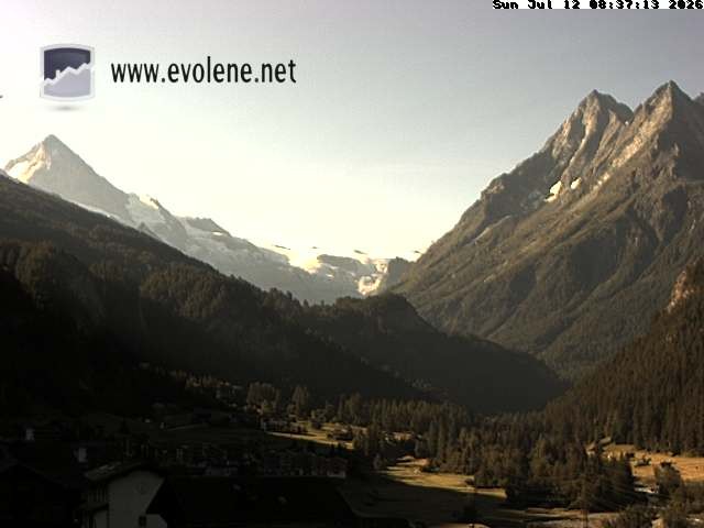 Archived image Webcam Dent Blanche near Evoléne