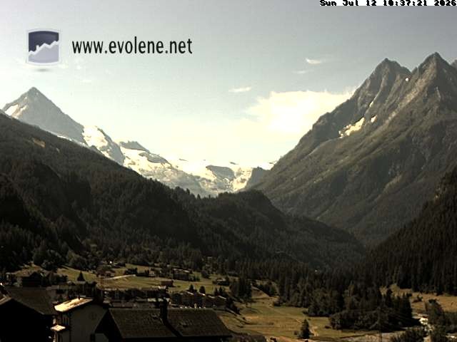 Archived image Webcam Dent Blanche near Evoléne