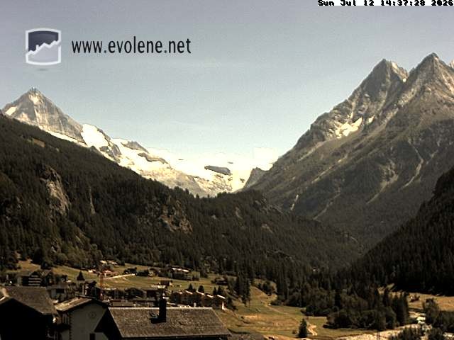 Archived image Webcam Dent Blanche near Evoléne
