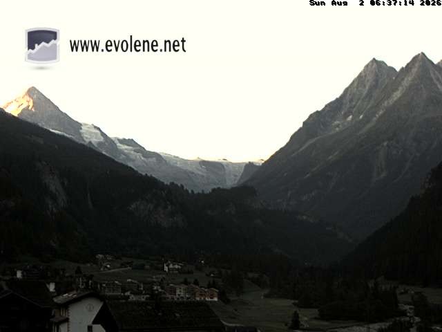 Archived image Webcam Dent Blanche near Evoléne