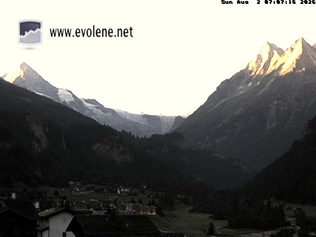 Archived image Webcam Dent Blanche near Evoléne
