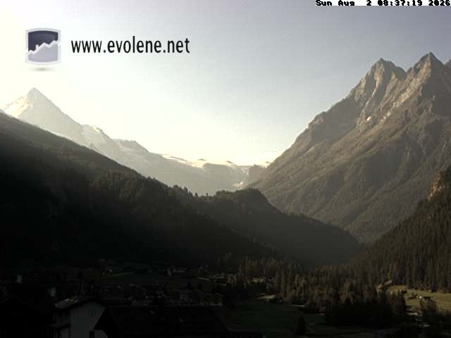 Archived image Webcam Dent Blanche near Evoléne