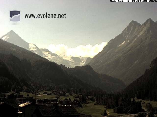 Archived image Webcam Dent Blanche near Evoléne