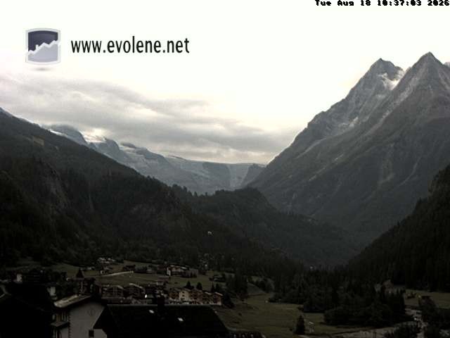 Archiv Foto Webcam Blick auf den Dent Blanche