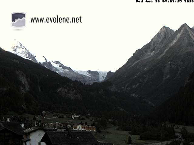 Archived image Webcam Dent Blanche near Evoléne
