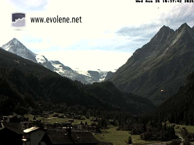 Archived image Webcam Dent Blanche near Evoléne