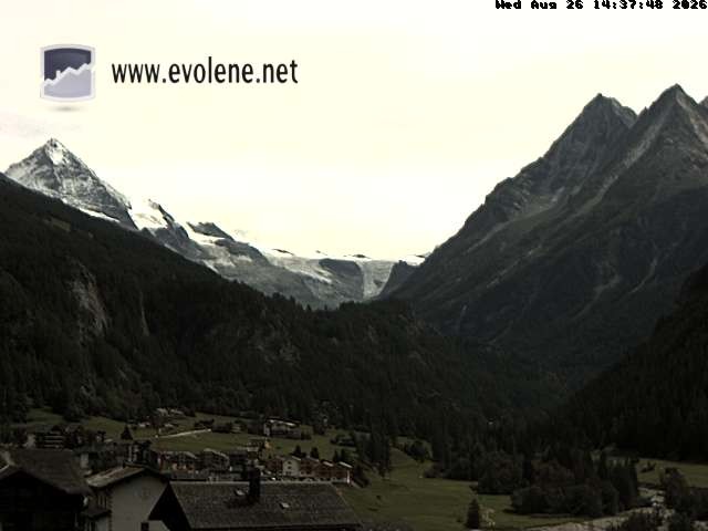 Archived image Webcam Dent Blanche near Evoléne