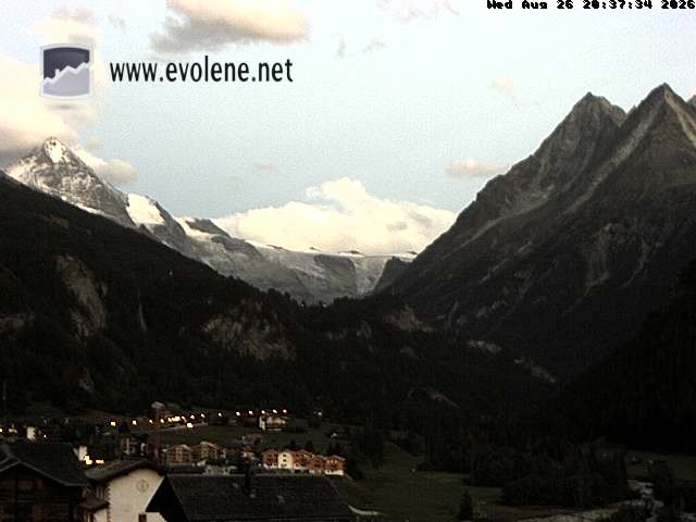 Archived image Webcam Dent Blanche near Evoléne
