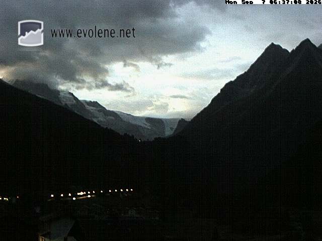Archiv Foto Webcam Blick auf den Dent Blanche