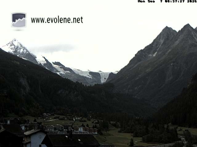 Archiv Foto Webcam Blick auf den Dent Blanche