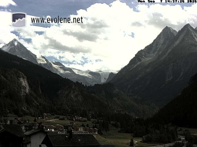Archiv Foto Webcam Blick auf den Dent Blanche