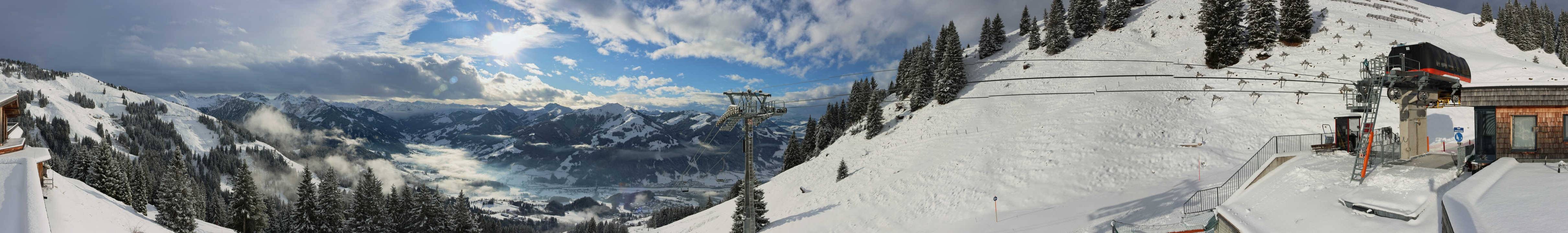 Archiv Foto Webcam Blick von der Bichlalm über Kitzbühel