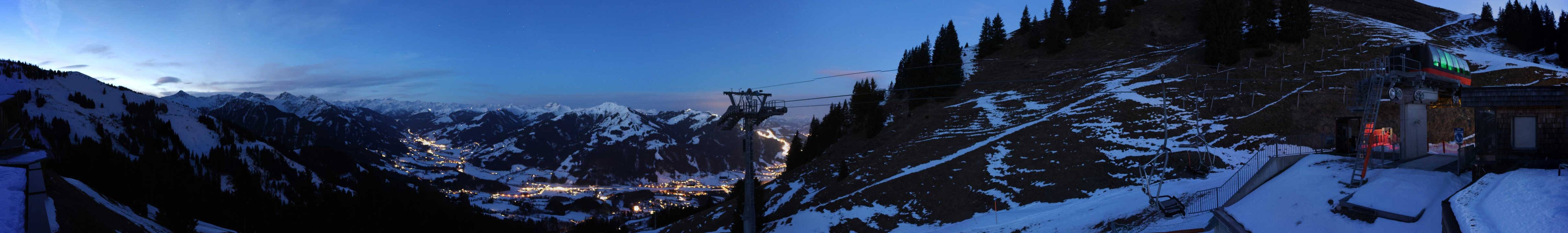 Archiv Foto Webcam Blick von der Bichlalm über Kitzbühel