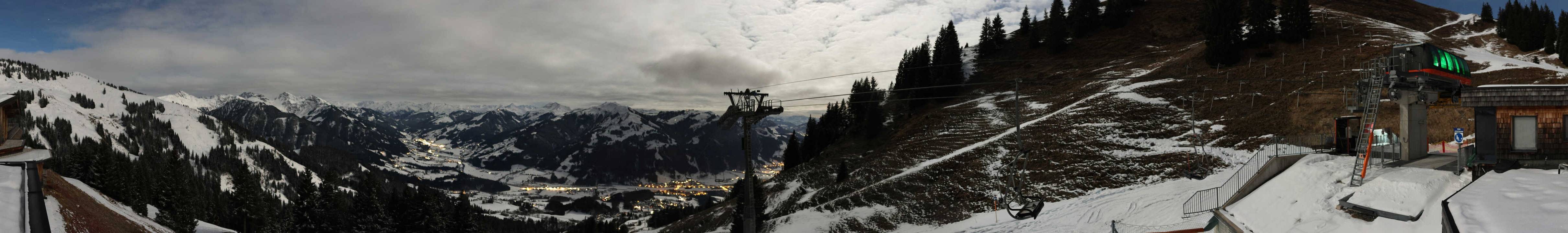 Archiv Foto Webcam Blick von der Bichlalm über Kitzbühel