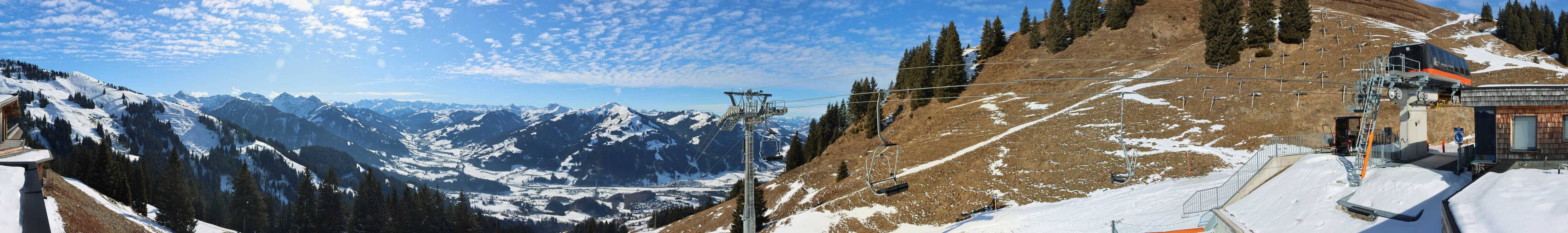Archiv Foto Webcam Blick von der Bichlalm über Kitzbühel