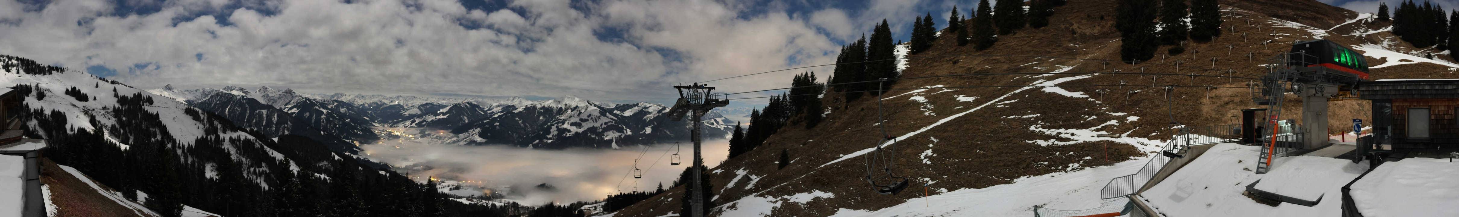Archiv Foto Webcam Blick von der Bichlalm über Kitzbühel