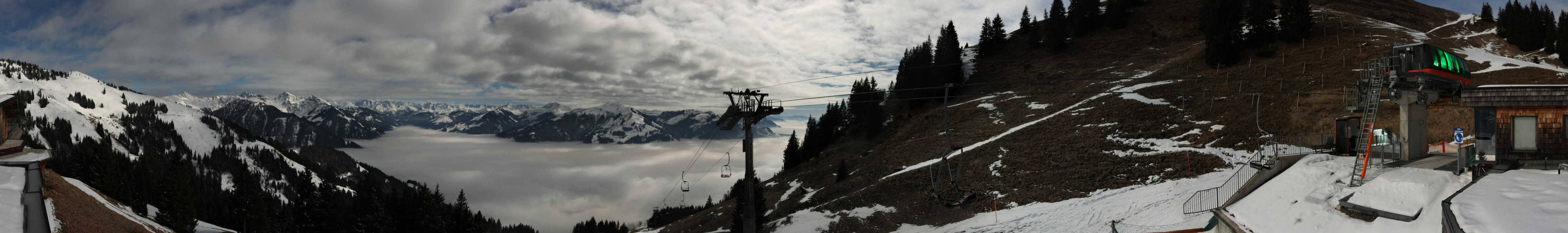 Archiv Foto Webcam Blick von der Bichlalm über Kitzbühel