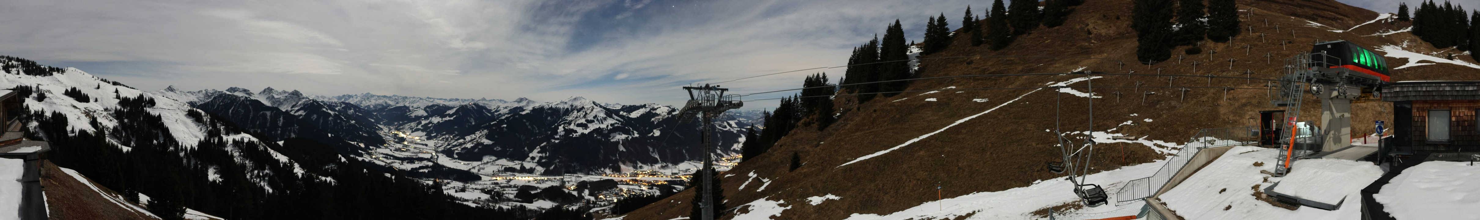 Archiv Foto Webcam Blick von der Bichlalm über Kitzbühel
