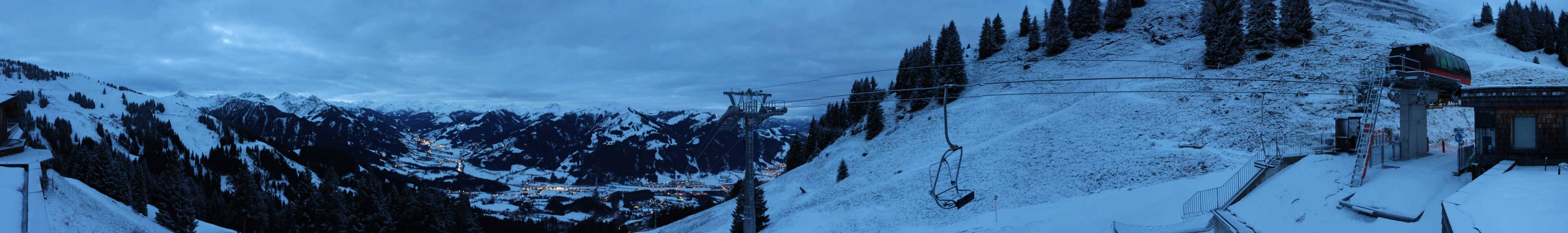 Archiv Foto Webcam Blick von der Bichlalm über Kitzbühel