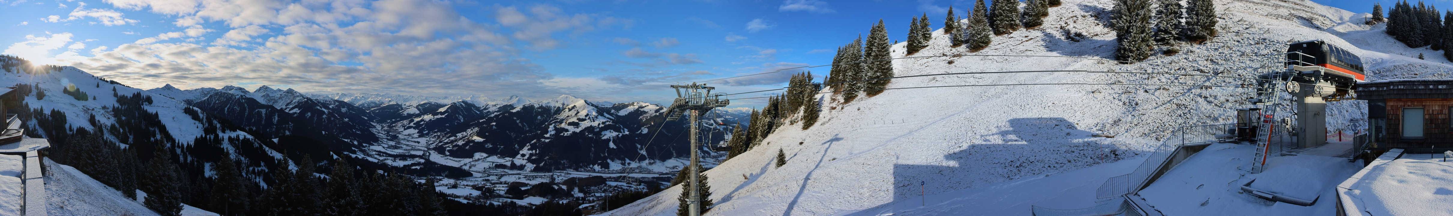 Archiv Foto Webcam Blick von der Bichlalm über Kitzbühel