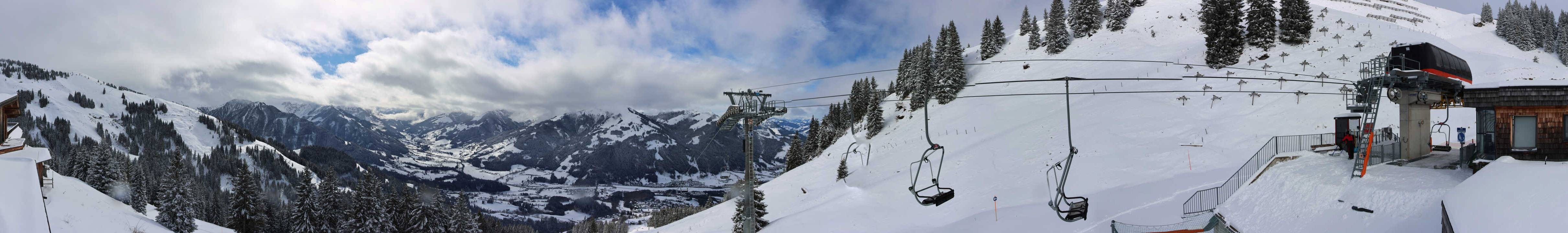 Archiv Foto Webcam Blick von der Bichlalm über Kitzbühel