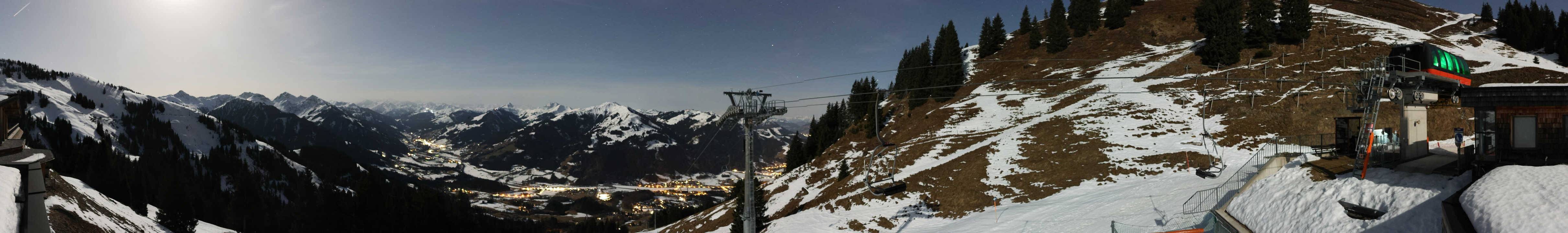 Archiv Foto Webcam Blick von der Bichlalm über Kitzbühel