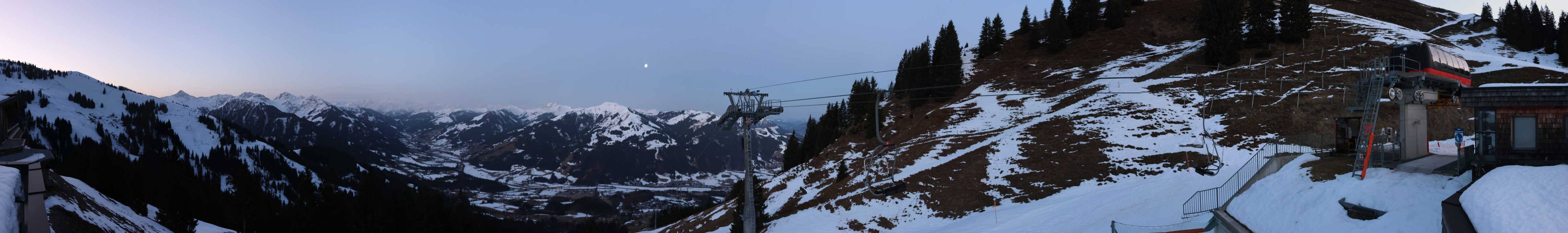 Archiv Foto Webcam Blick von der Bichlalm über Kitzbühel