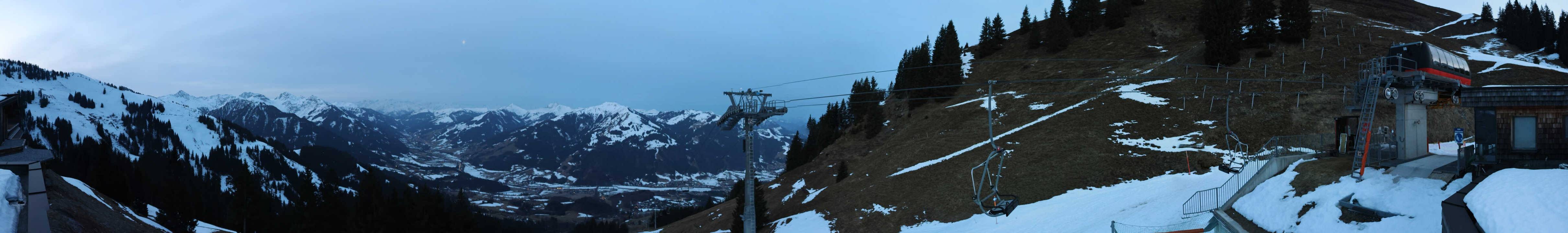 Archiv Foto Webcam Blick von der Bichlalm über Kitzbühel