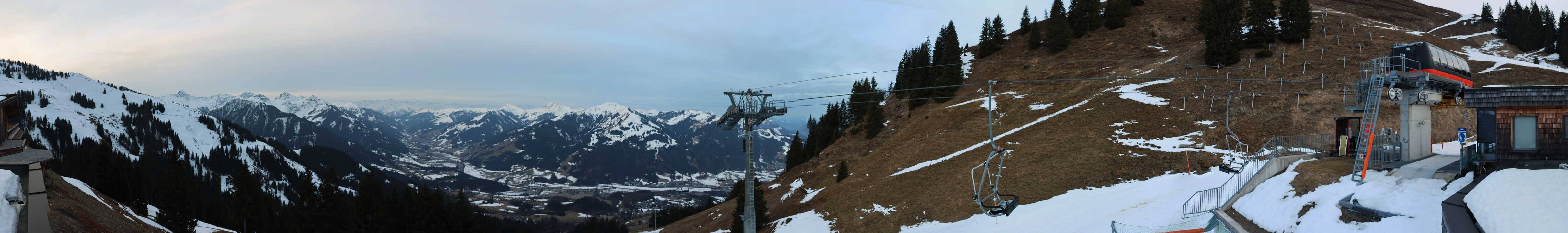 Archiv Foto Webcam Blick von der Bichlalm über Kitzbühel
