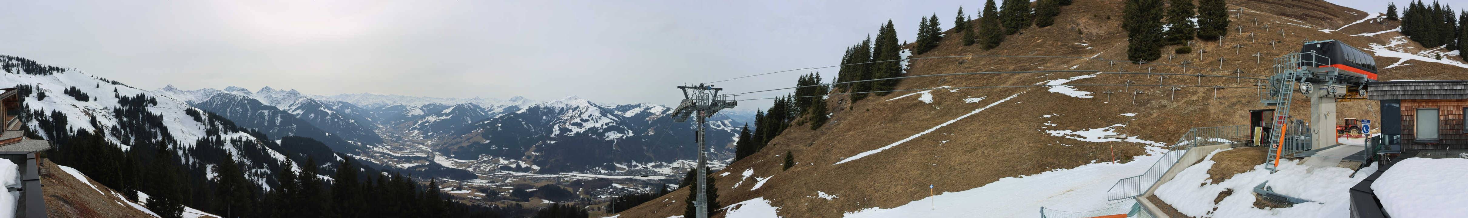 Archiv Foto Webcam Blick von der Bichlalm über Kitzbühel