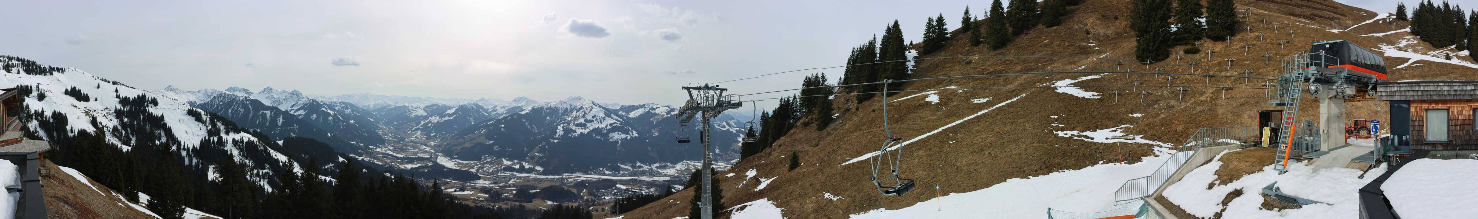 Archiv Foto Webcam Blick von der Bichlalm über Kitzbühel
