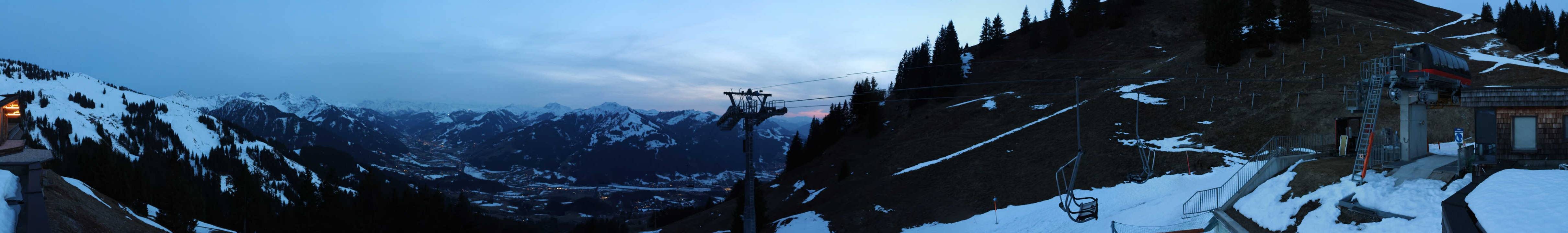Archiv Foto Webcam Blick von der Bichlalm über Kitzbühel