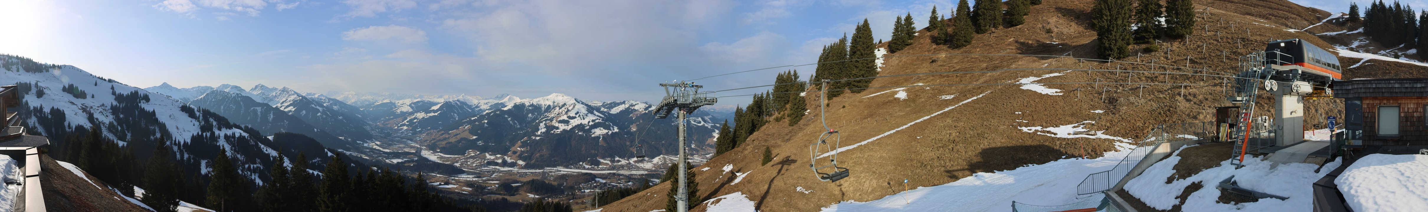 Archiv Foto Webcam Blick von der Bichlalm über Kitzbühel