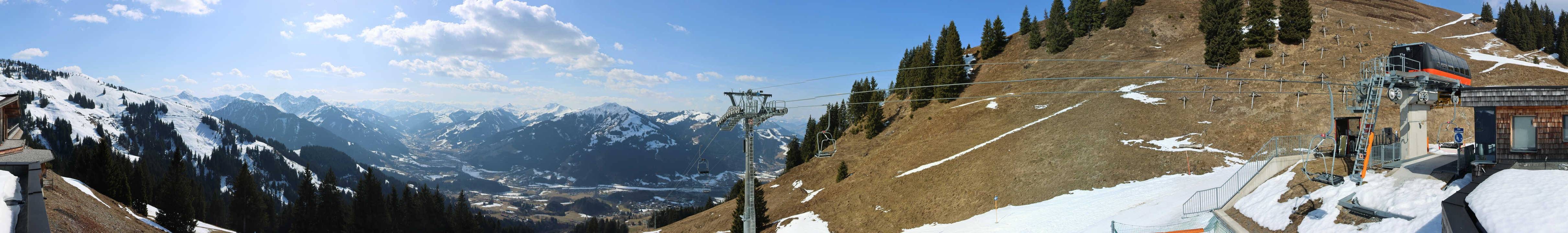 Archiv Foto Webcam Blick von der Bichlalm über Kitzbühel