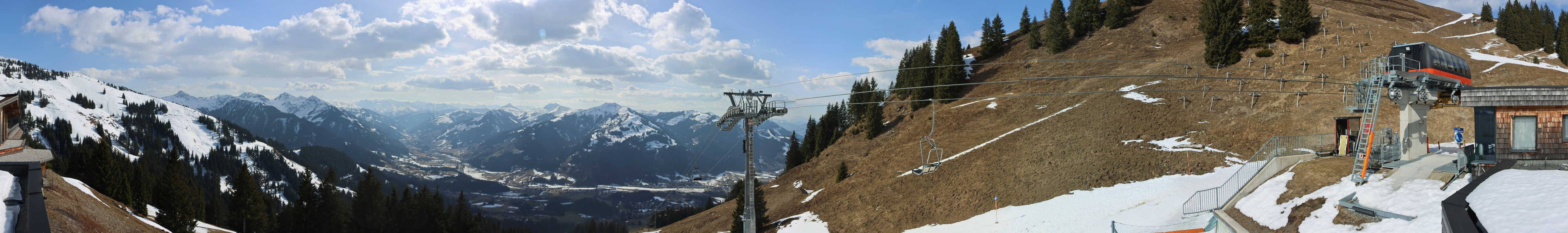 Archiv Foto Webcam Blick von der Bichlalm über Kitzbühel