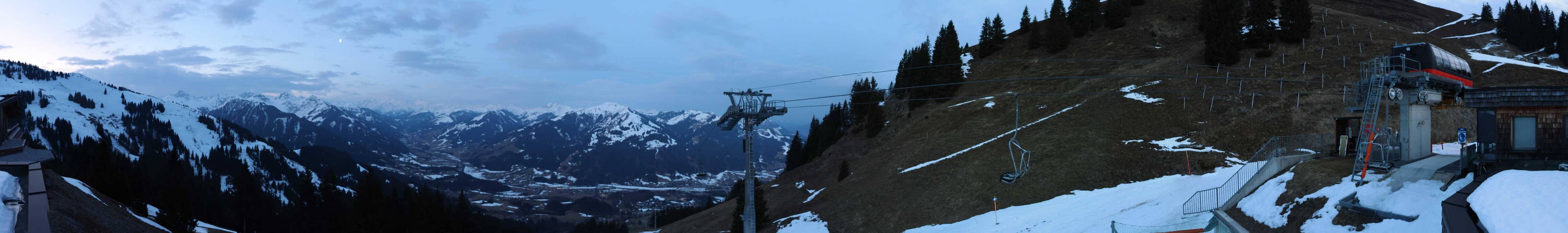 Archiv Foto Webcam Blick von der Bichlalm über Kitzbühel