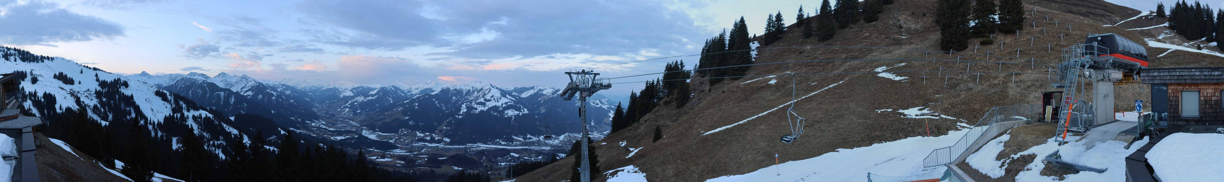 Archiv Foto Webcam Blick von der Bichlalm über Kitzbühel