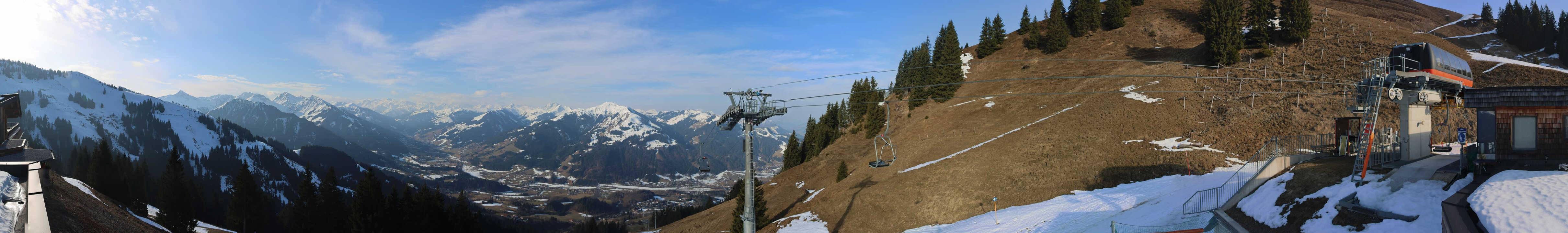 Archiv Foto Webcam Blick von der Bichlalm über Kitzbühel