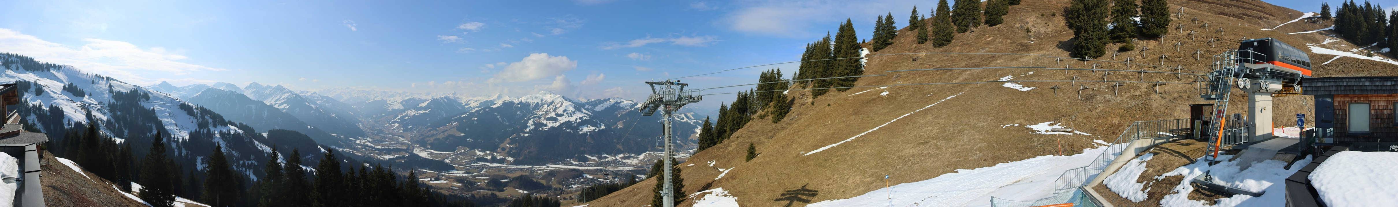 Archiv Foto Webcam Blick von der Bichlalm über Kitzbühel