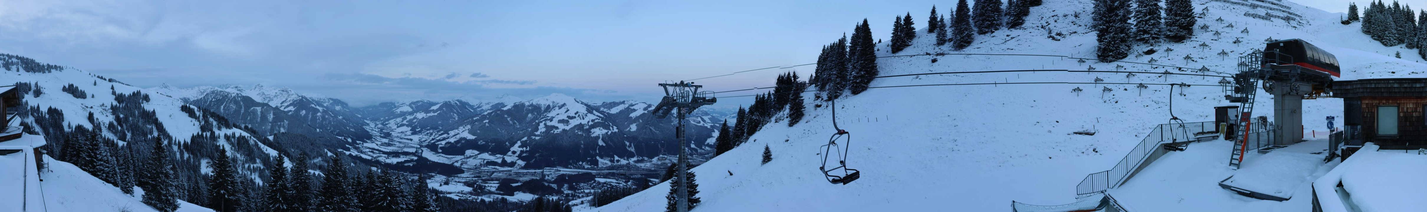 Archiv Foto Webcam Blick von der Bichlalm über Kitzbühel