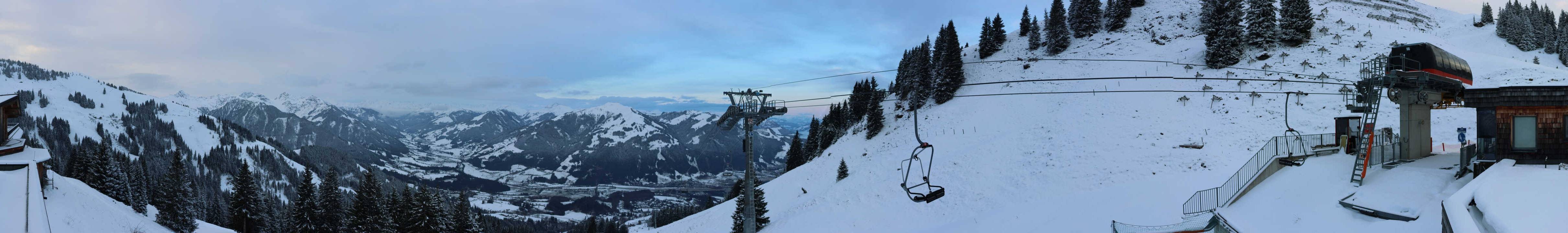 Archiv Foto Webcam Blick von der Bichlalm über Kitzbühel