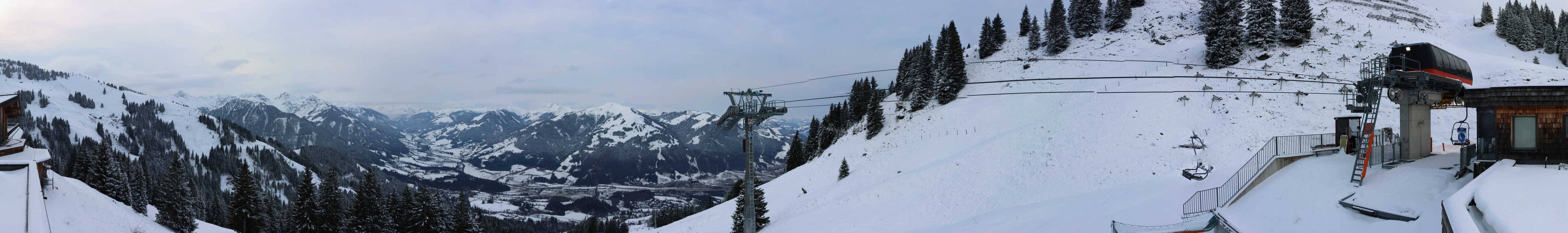 Archiv Foto Webcam Blick von der Bichlalm über Kitzbühel