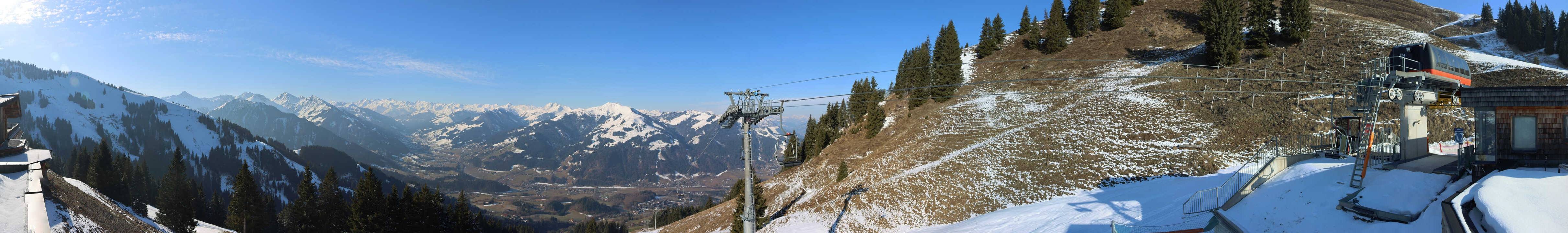 Archiv Foto Webcam Blick von der Bichlalm über Kitzbühel