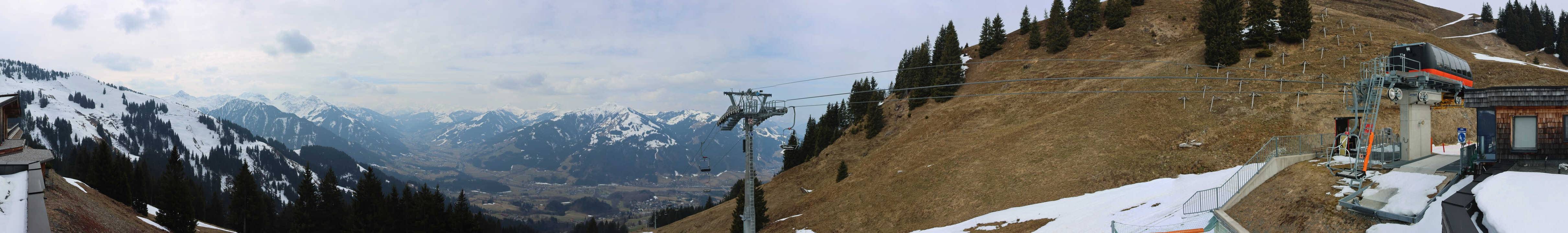 Archiv Foto Webcam Blick von der Bichlalm über Kitzbühel