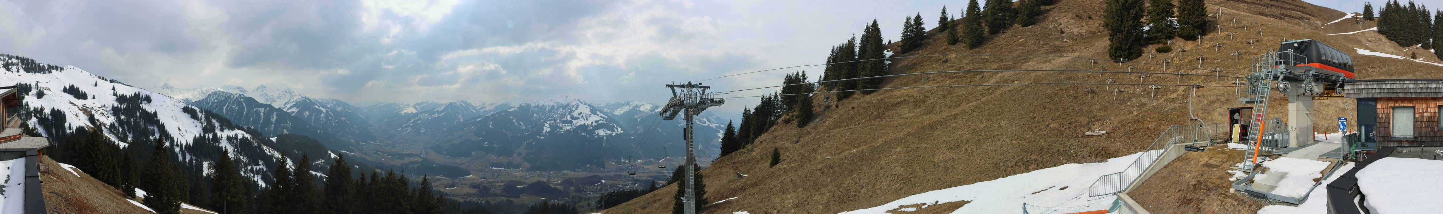 Archiv Foto Webcam Blick von der Bichlalm über Kitzbühel