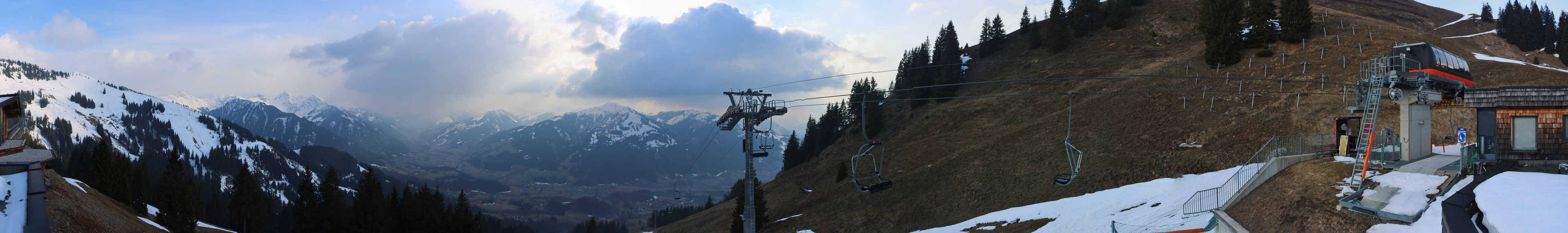Archiv Foto Webcam Blick von der Bichlalm über Kitzbühel