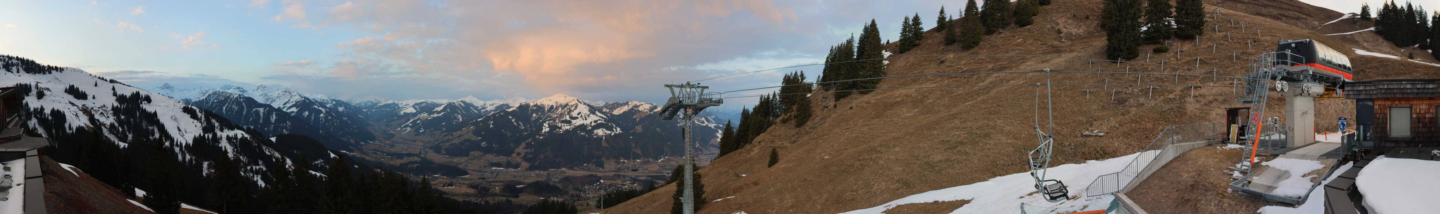Archiv Foto Webcam Blick von der Bichlalm über Kitzbühel