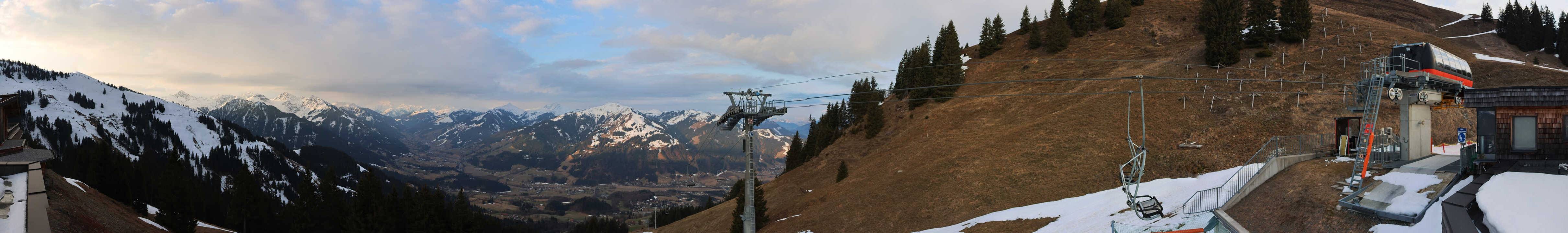 Archiv Foto Webcam Blick von der Bichlalm über Kitzbühel