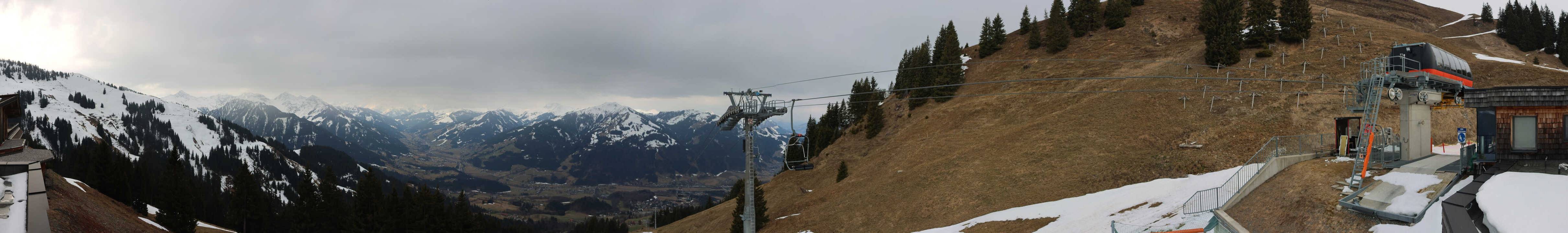 Archiv Foto Webcam Blick von der Bichlalm über Kitzbühel